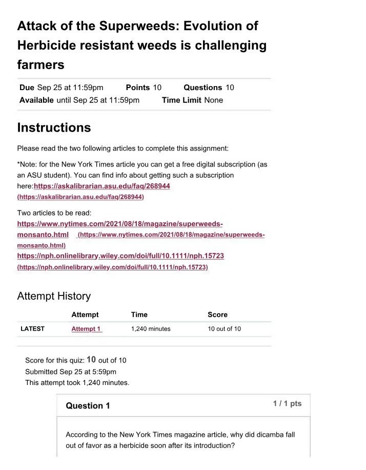 Evolution of Herbicide Resistant Weeds Challenging Farmers