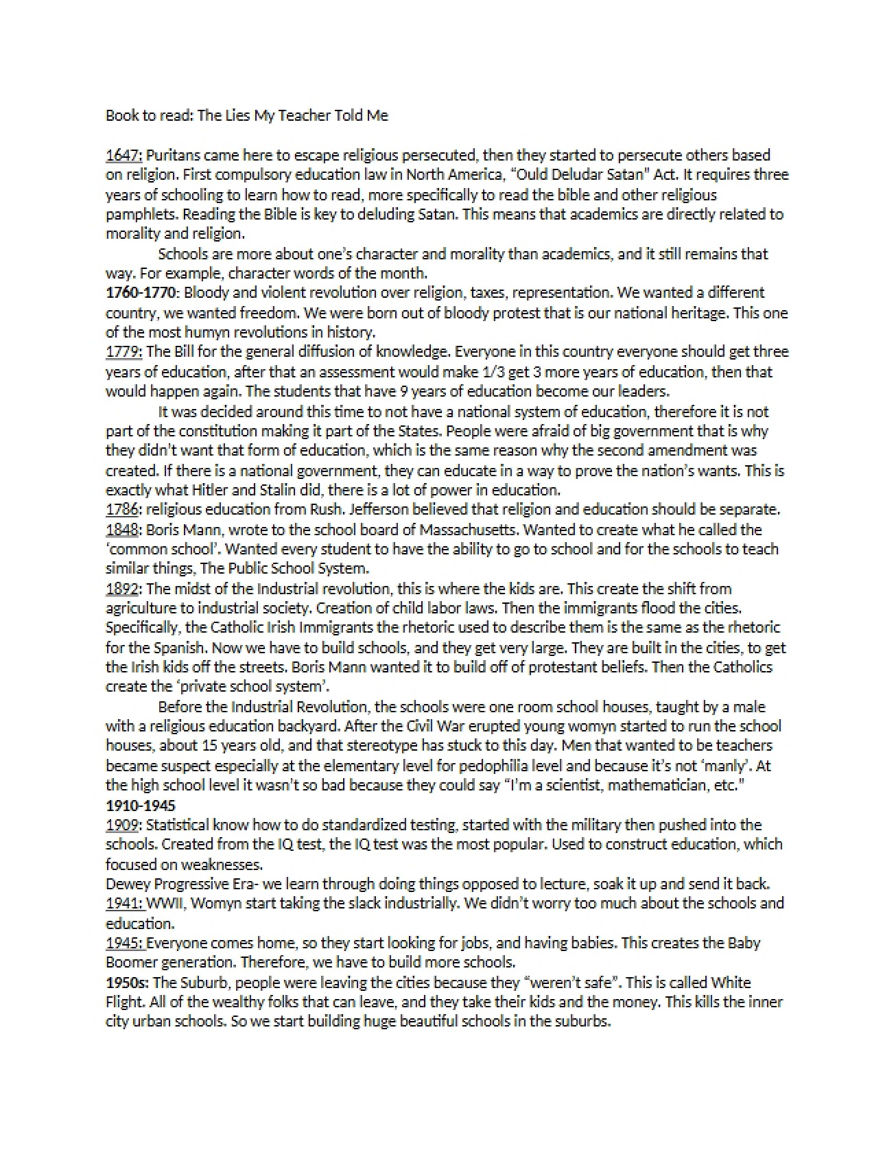 School and Society Notes