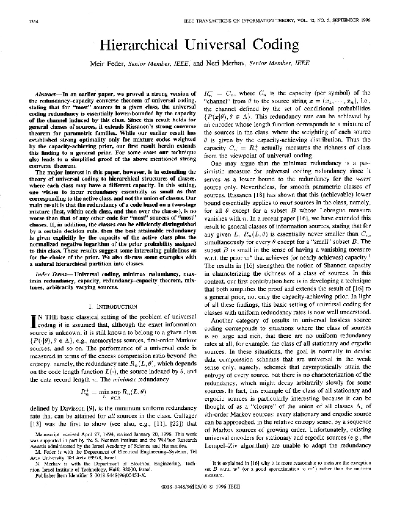 Information Theory Study Notes
