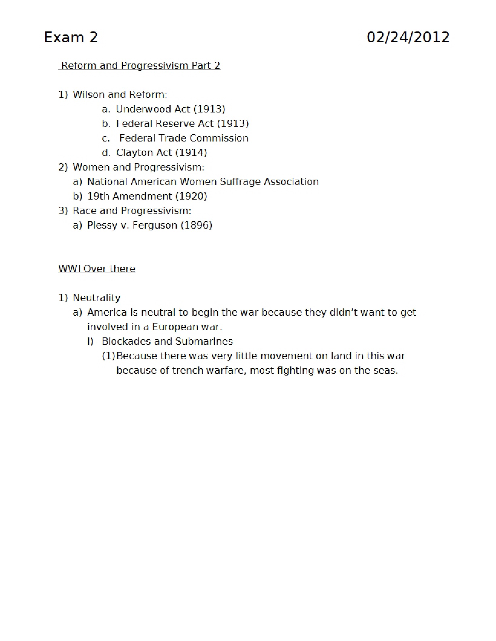 Second Exam 5