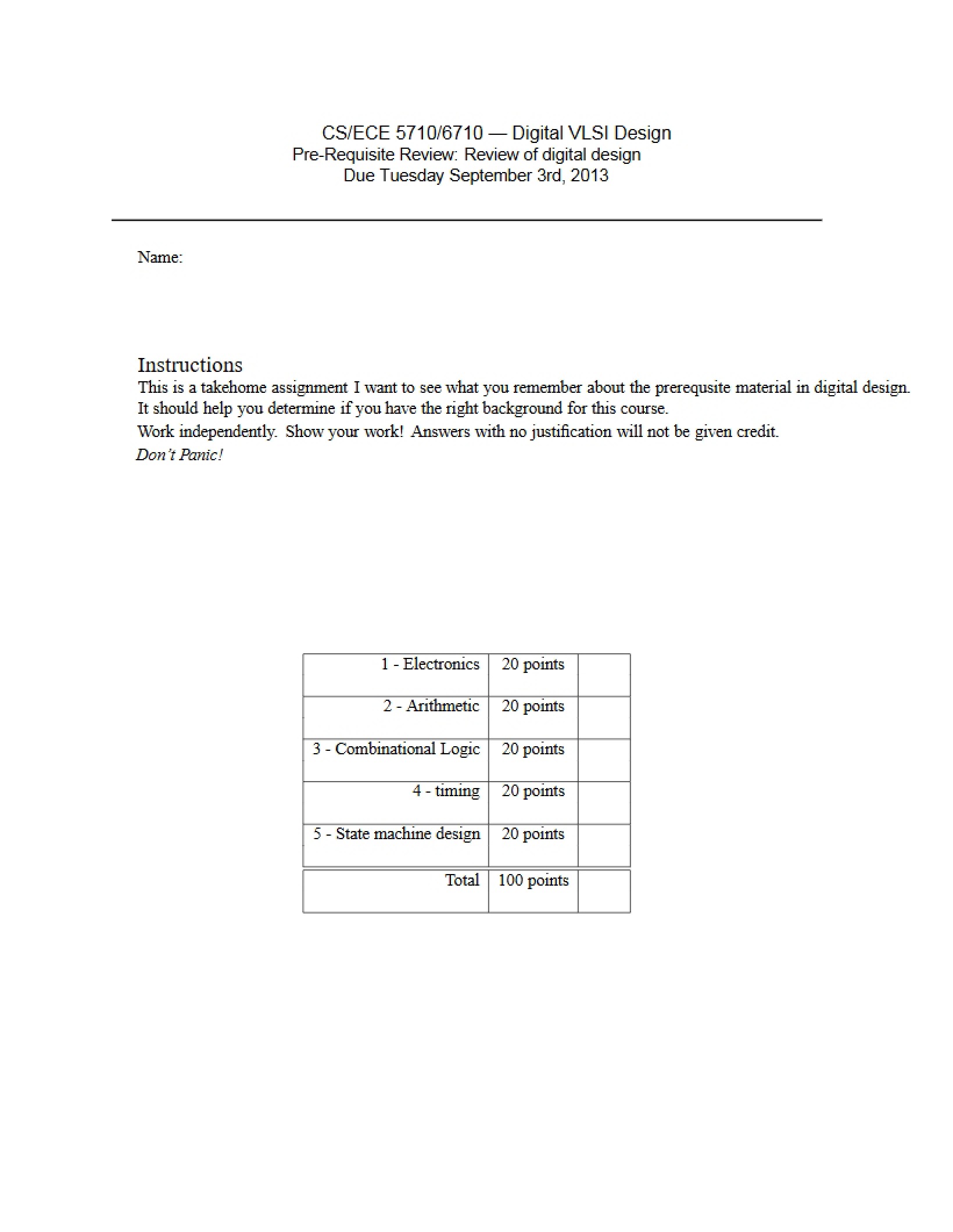 Review of Digital VLSI Design
