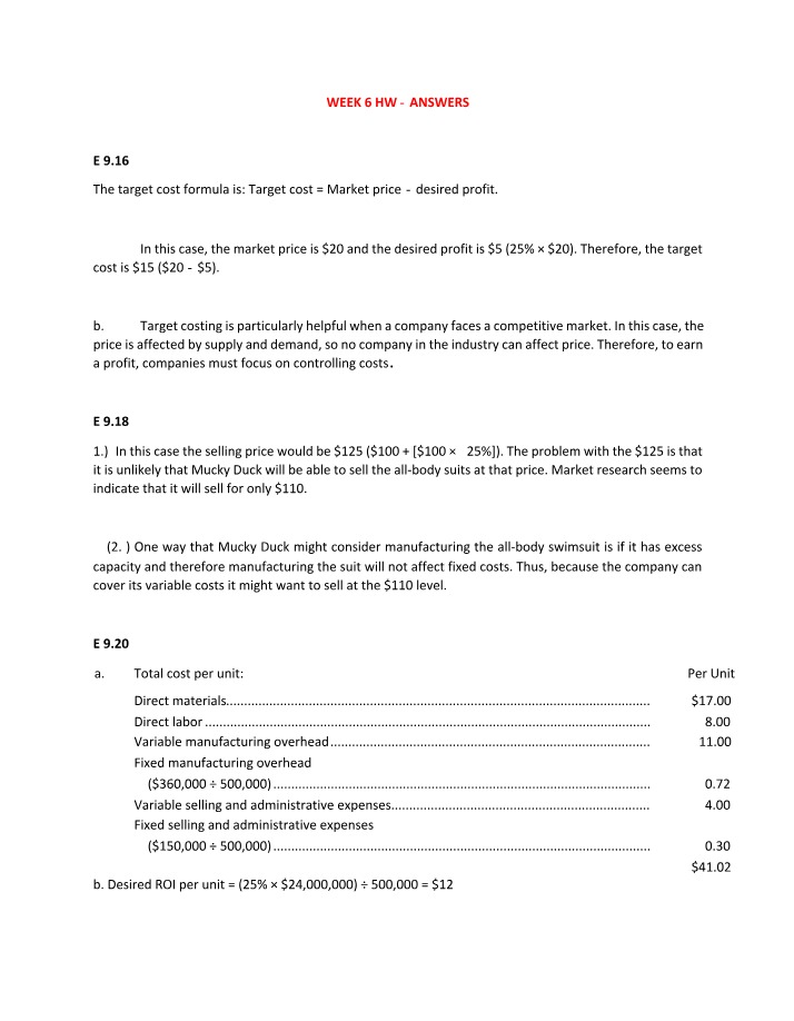 Target Costing - A Strategy to Maximize Profit and Control Costs