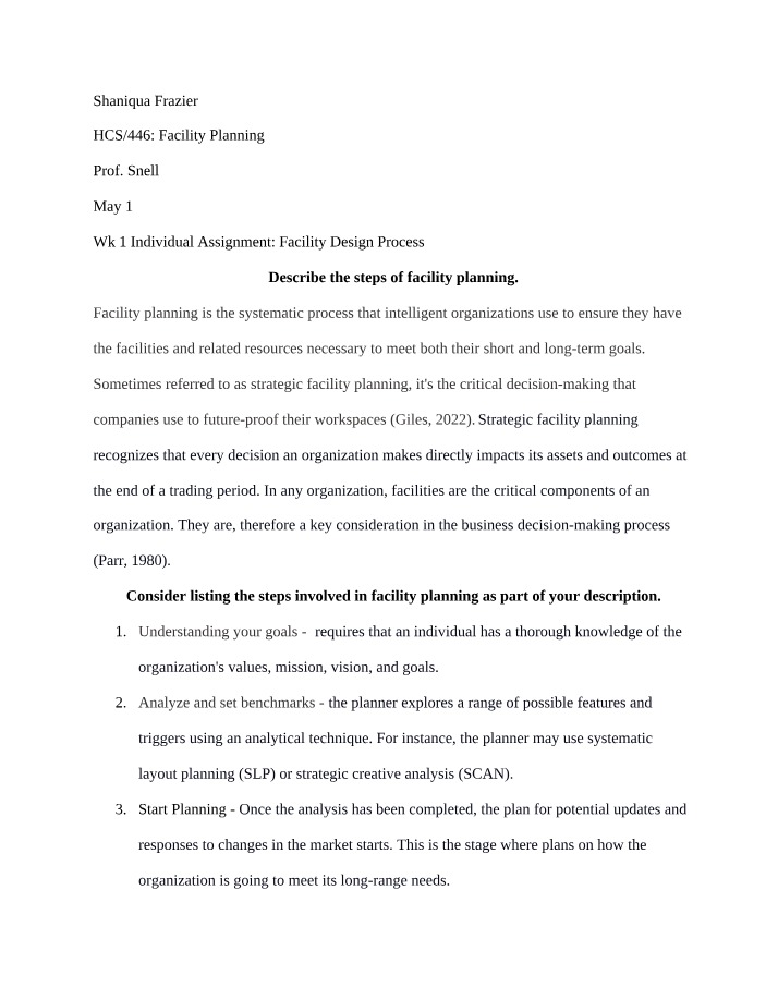 Facility Planning - A Strategic Approach to Future-Proofing