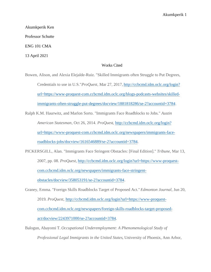 ENGL101 Works Cited