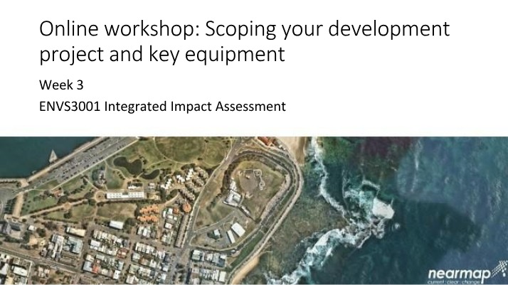 ENVS3001 - Week 3 Online Workshop