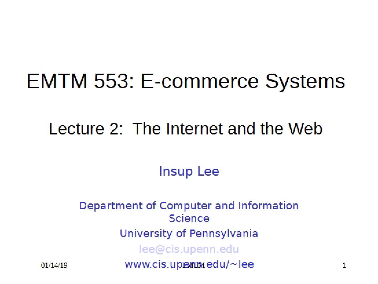 Web and Internet Overview