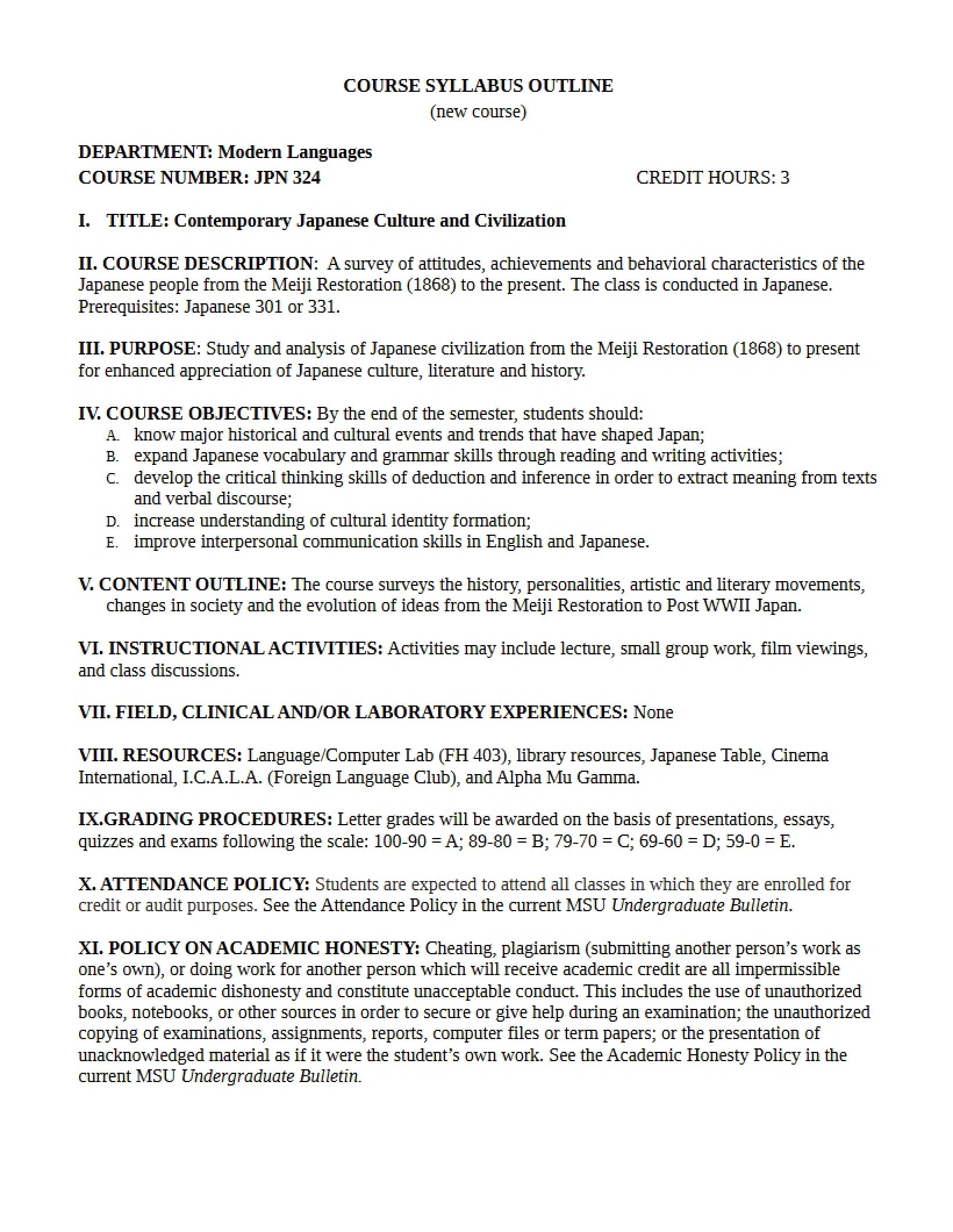 Syllabus