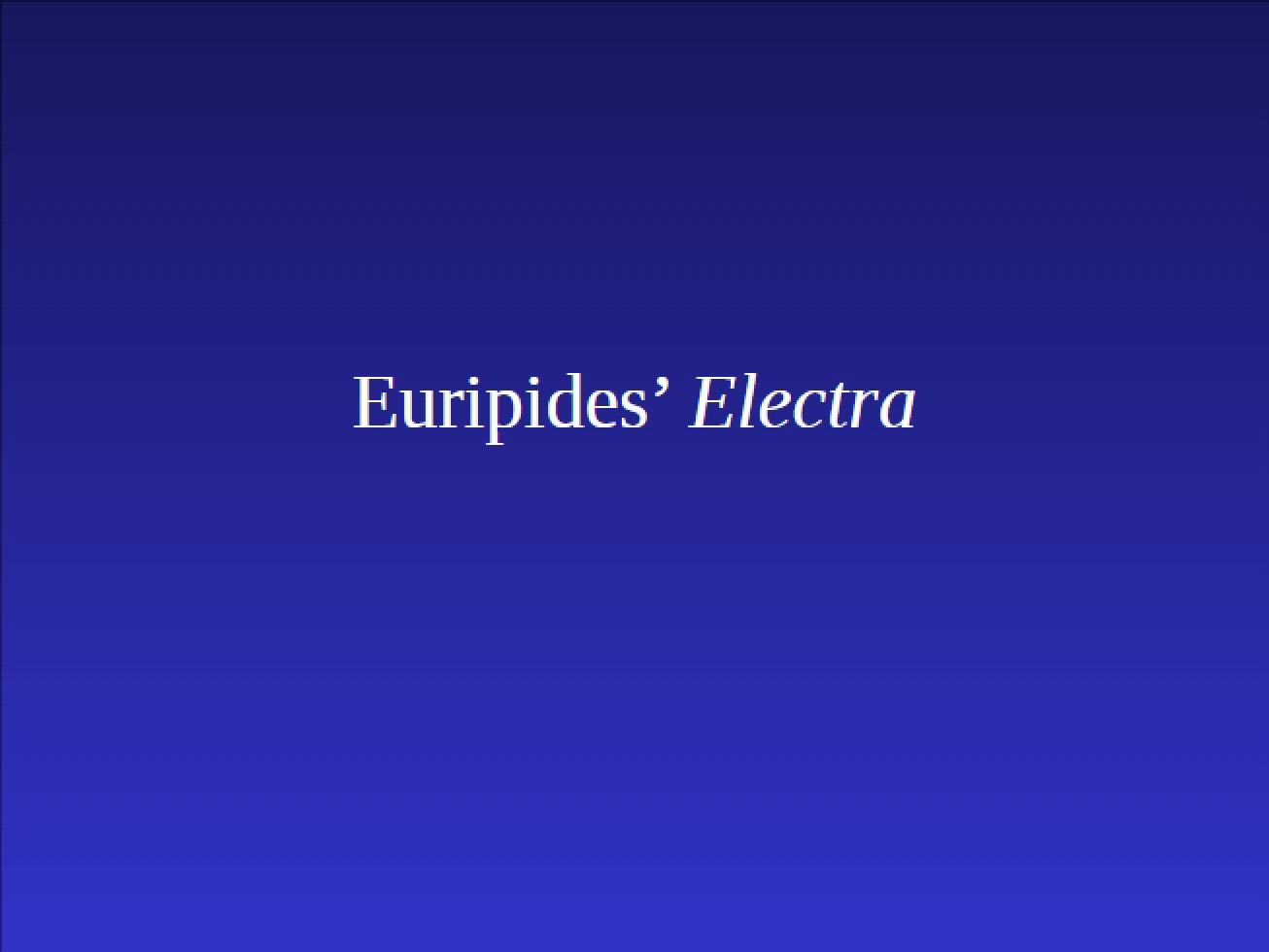 Electra Study Text