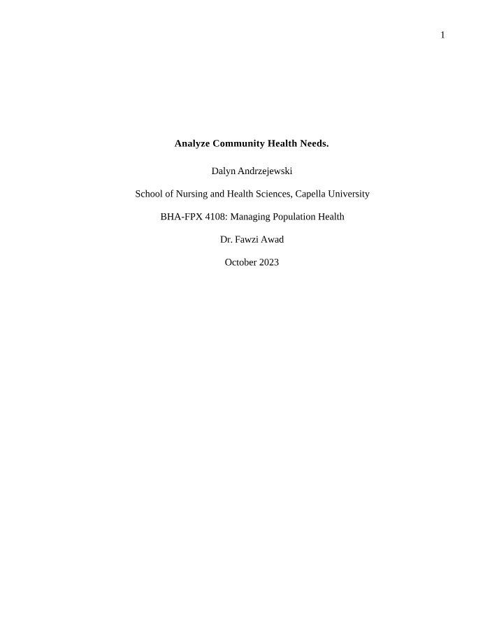 Analyzing Community Health Needs in Macomb County