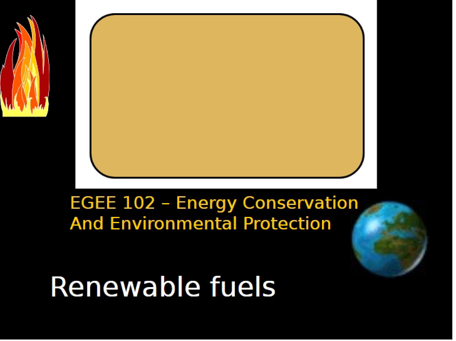 Fuels Renewables