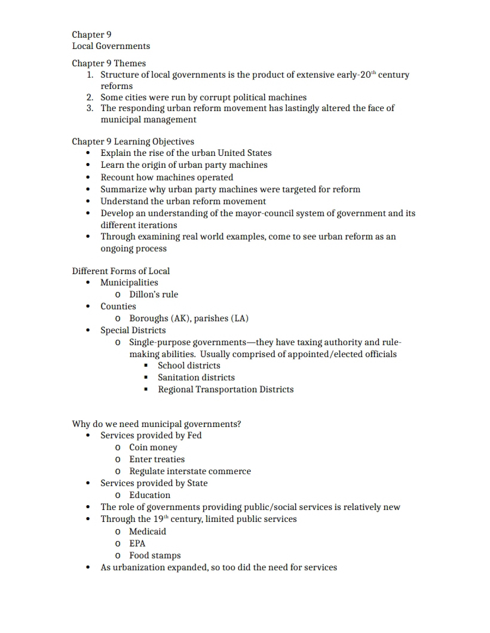 Lecture Notes November 13th