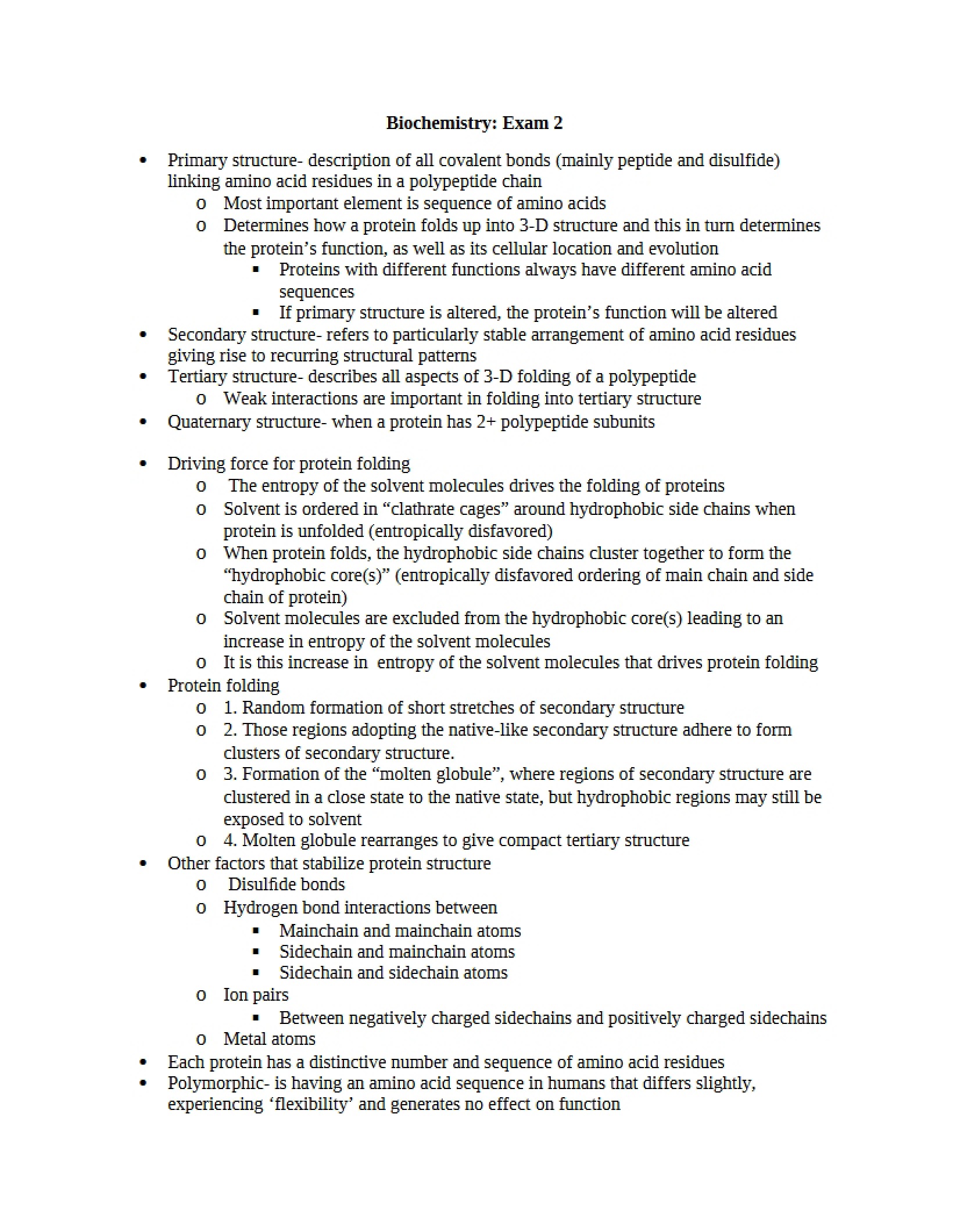 Second Exam