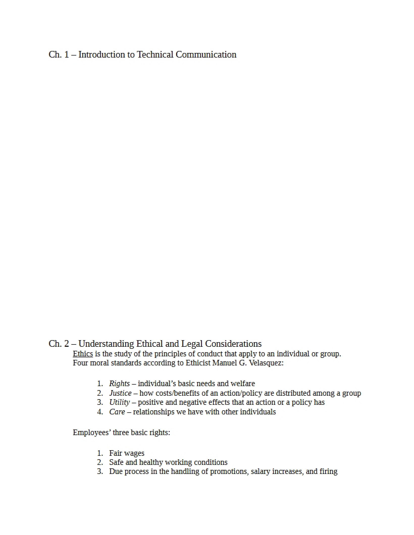 Engineering Technical Writing Notes