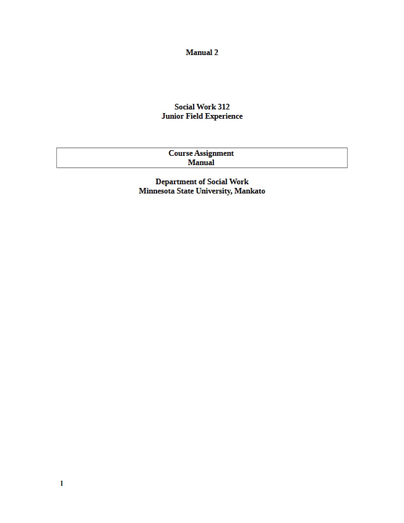Field Experience Study Guide