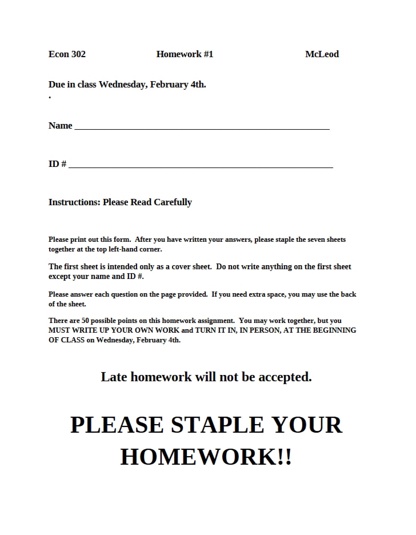 Homework Assignment 1