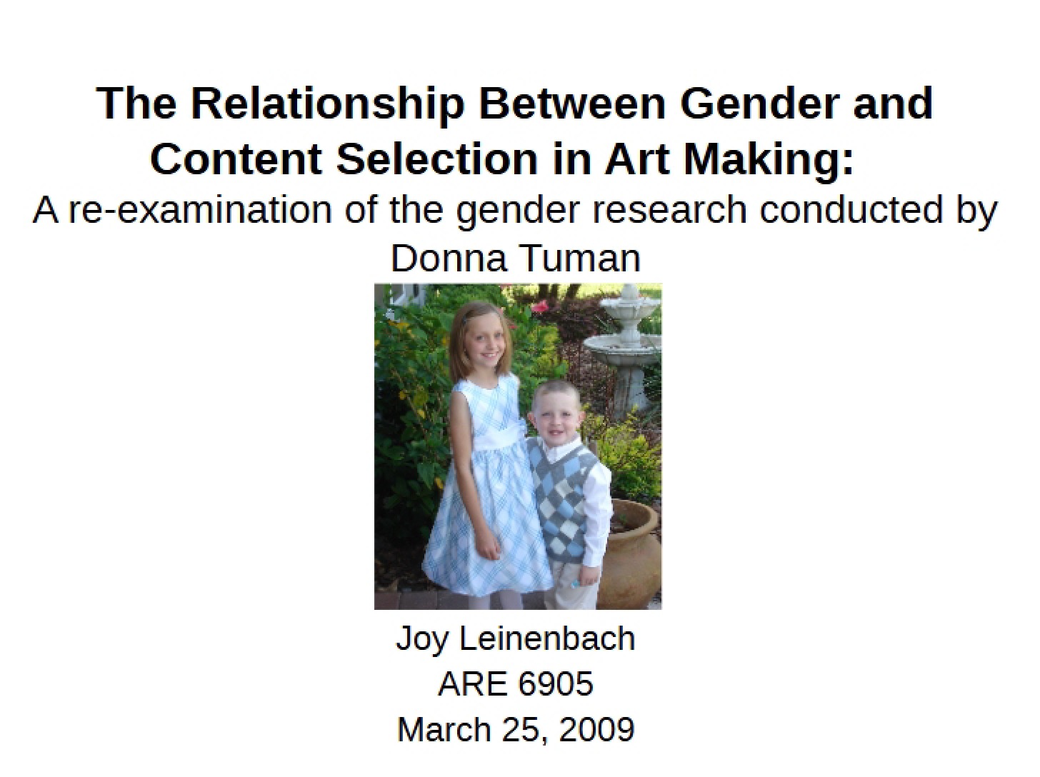 Gender and Content Selection Relationship