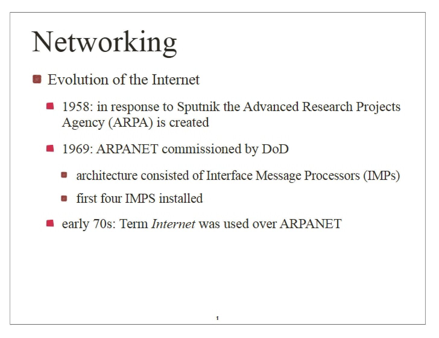 Network Fundamentals
