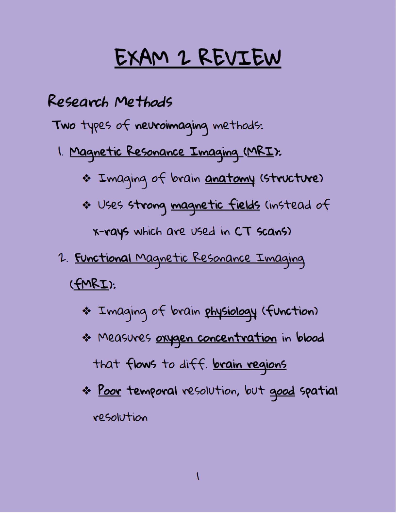 Review for Second Exam