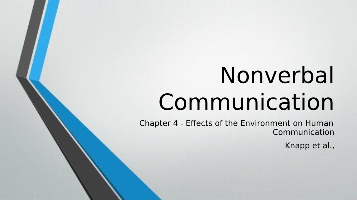 Human Communication and Environmental Effects