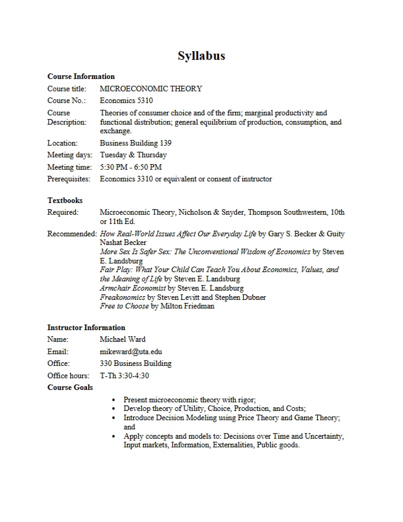 Course Outline