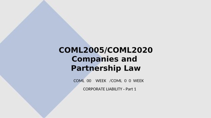 Promoters and their Duties in Companies
