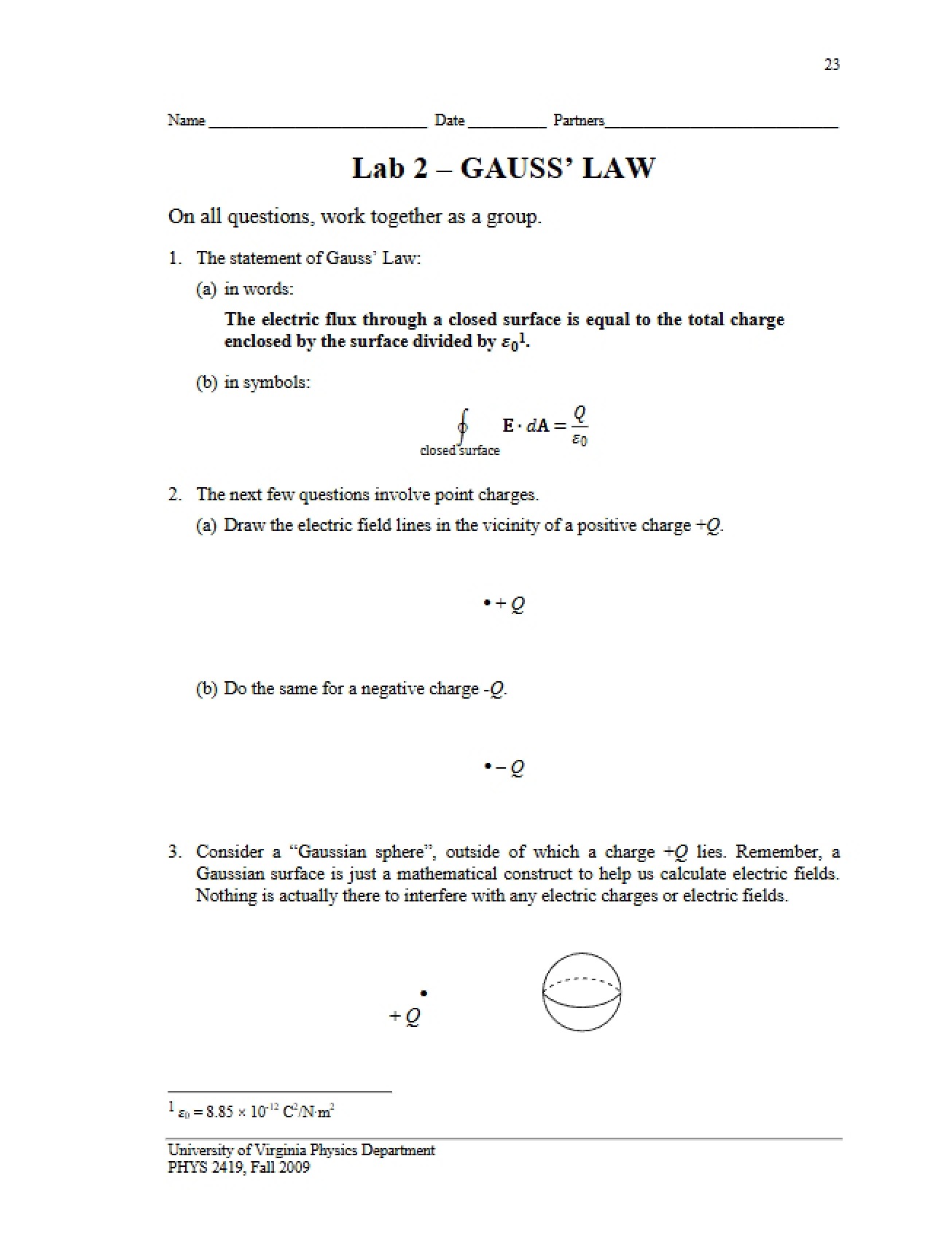Law of Gauss