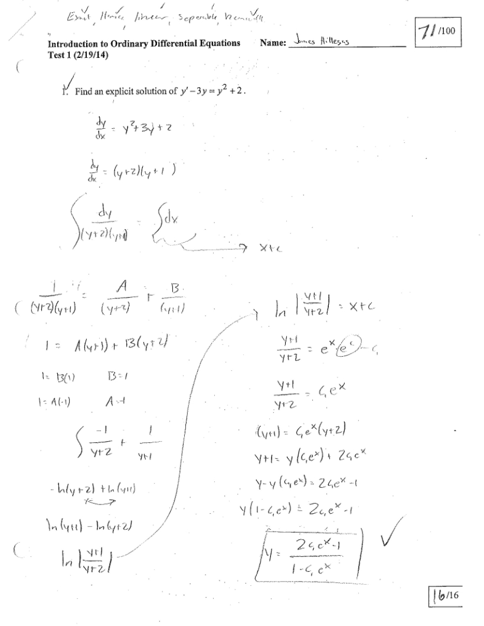 Ordinary Differential Equations Notes 5