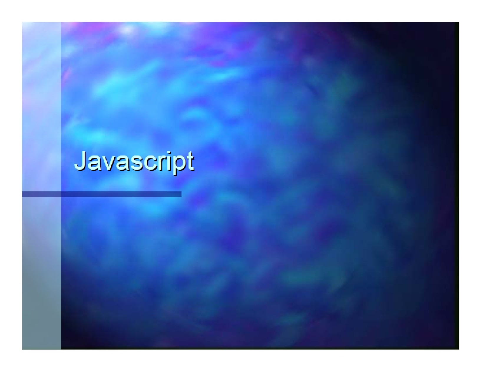 Javascript Language