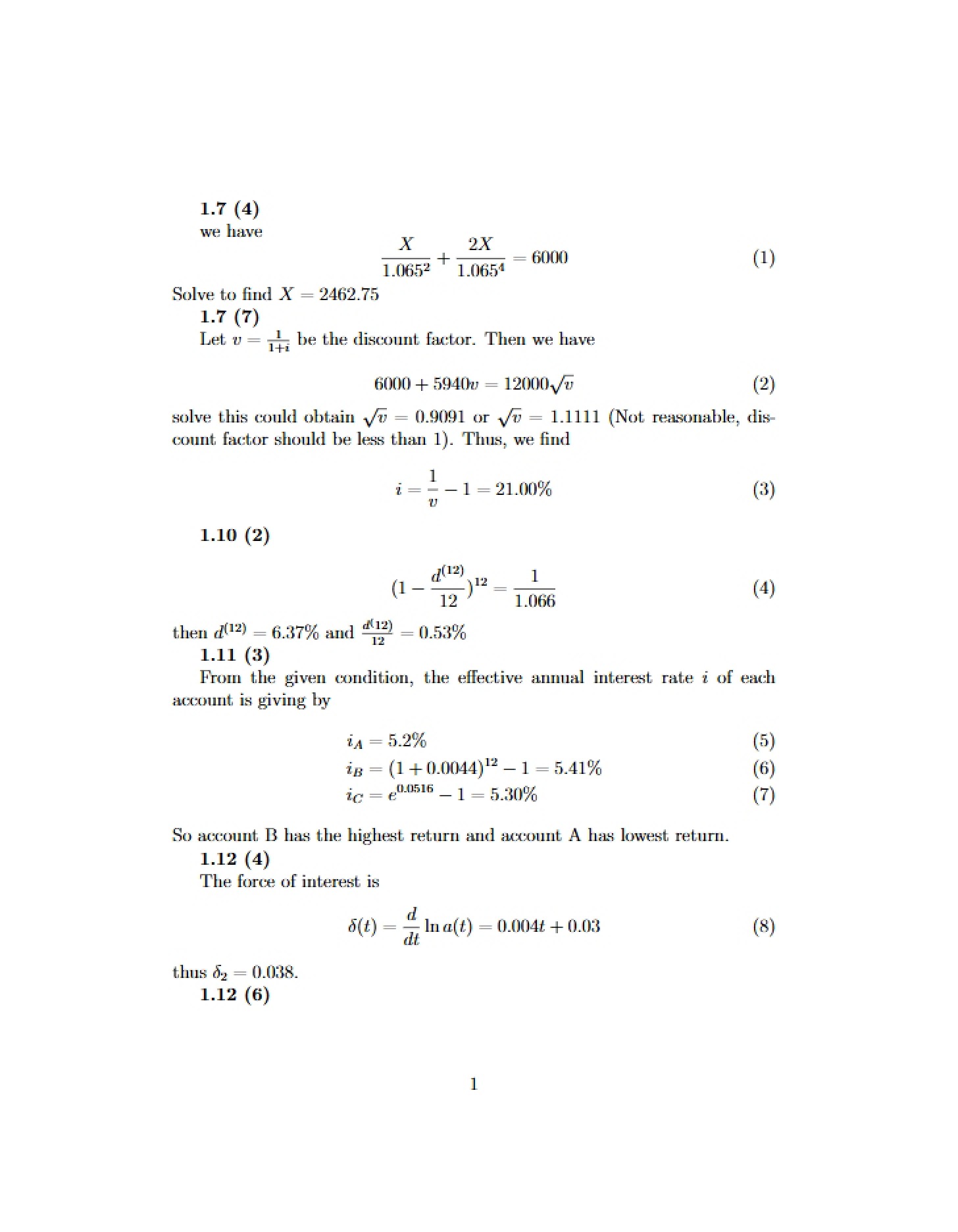Solution for Homework 2
