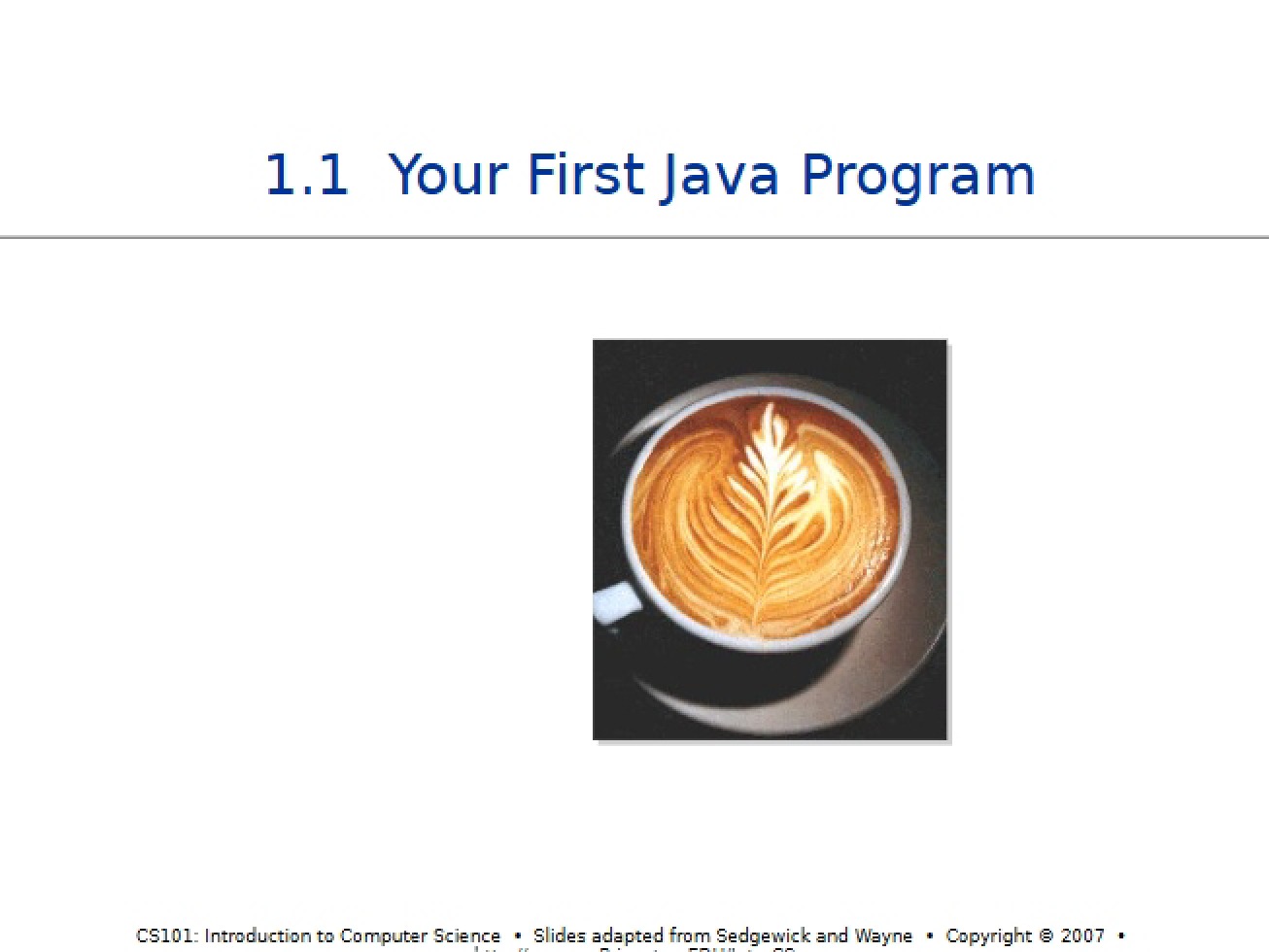 Java Program First Assignment
