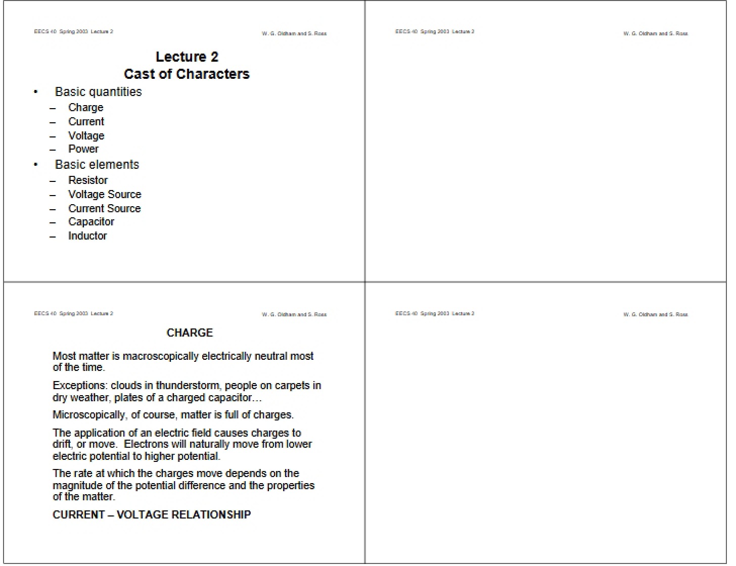 Final Notes
