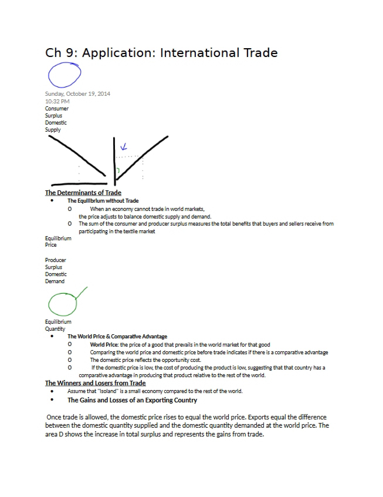 Ninth Chapter An Application of International Trade