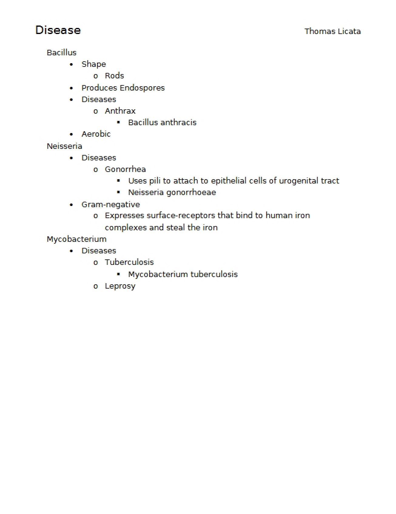 Pathology and Disease