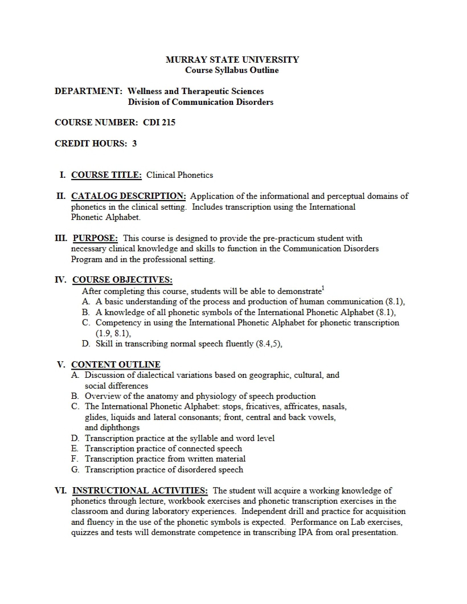 Syllabus