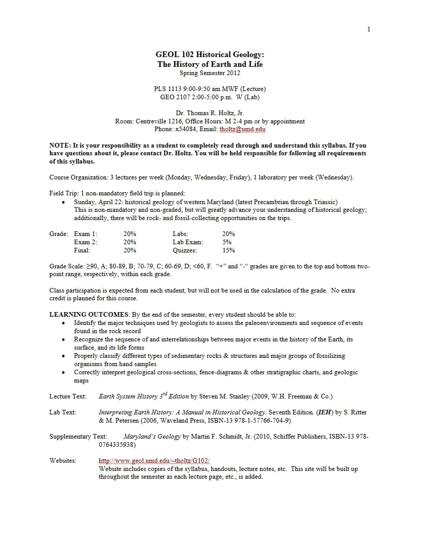 Course Syllabus