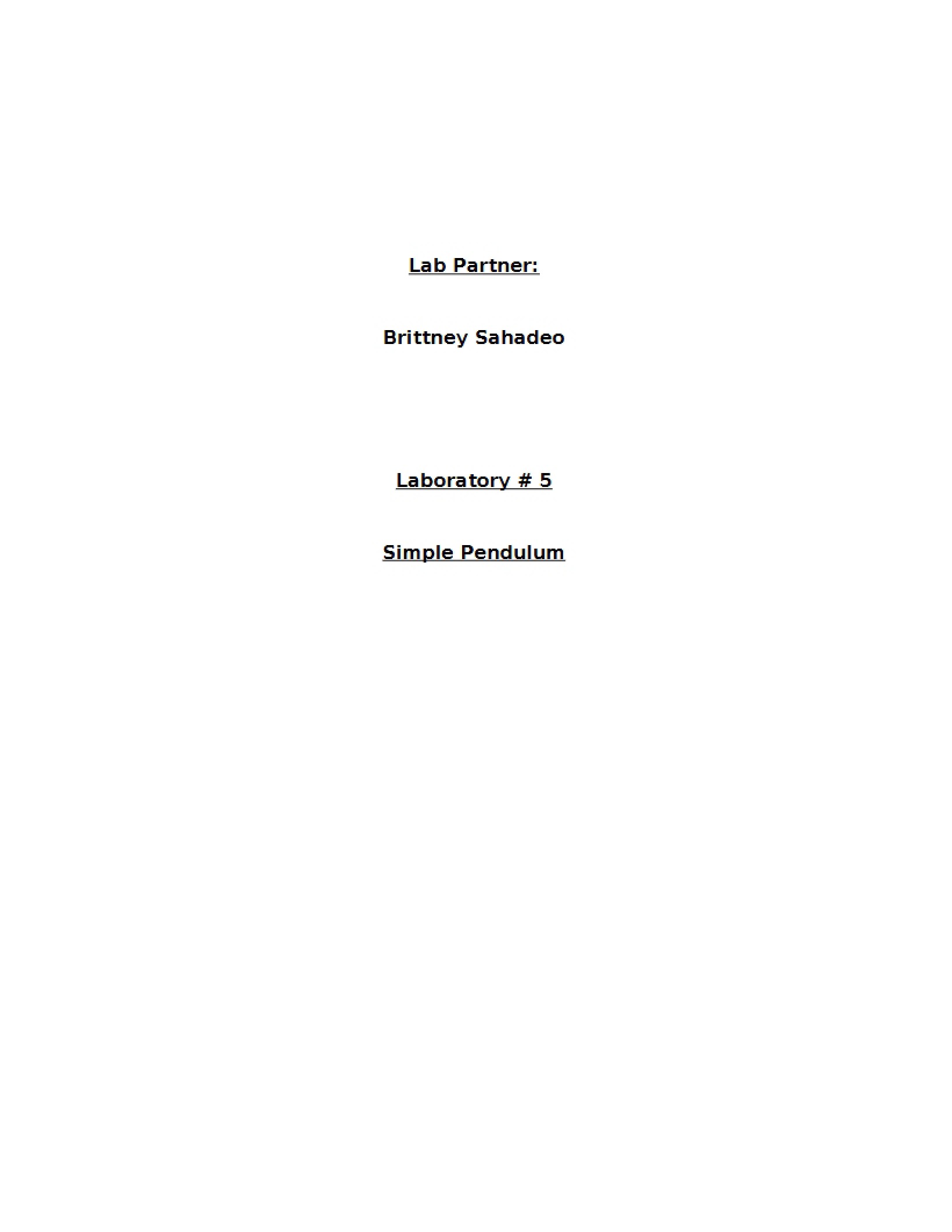 Fifth Laboratory Exercise