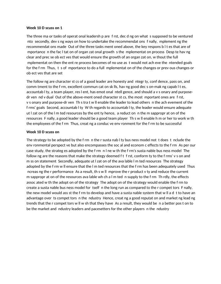 Operational Leadership - Importance and Implementation