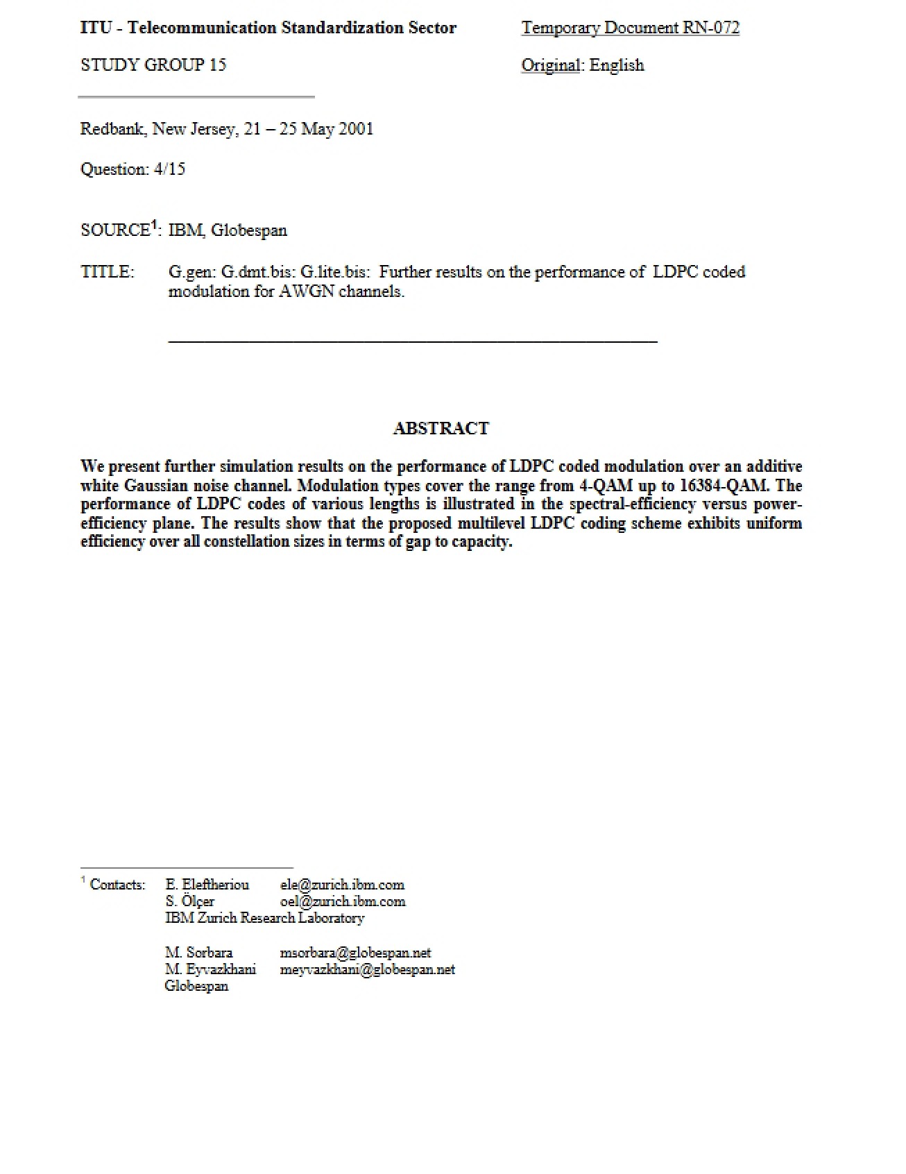 Lecture Notes on Digital Communication II