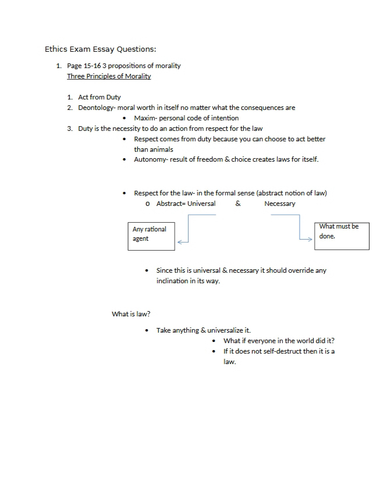 First Examination