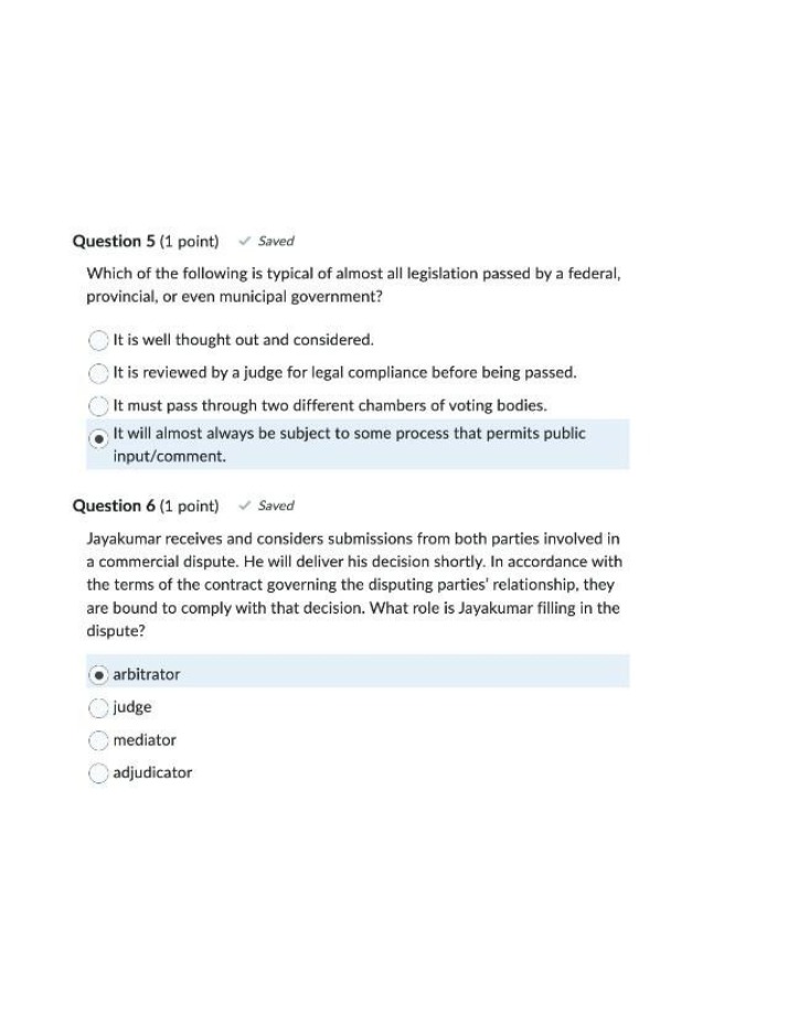 Legislative Process and Public Input in Government