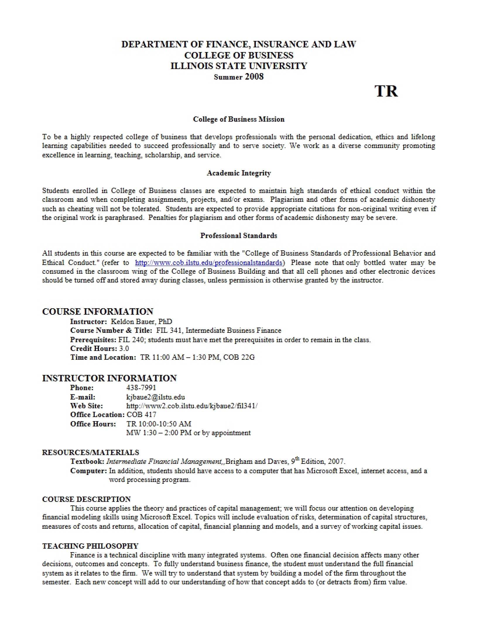 Course Info and Guidelines