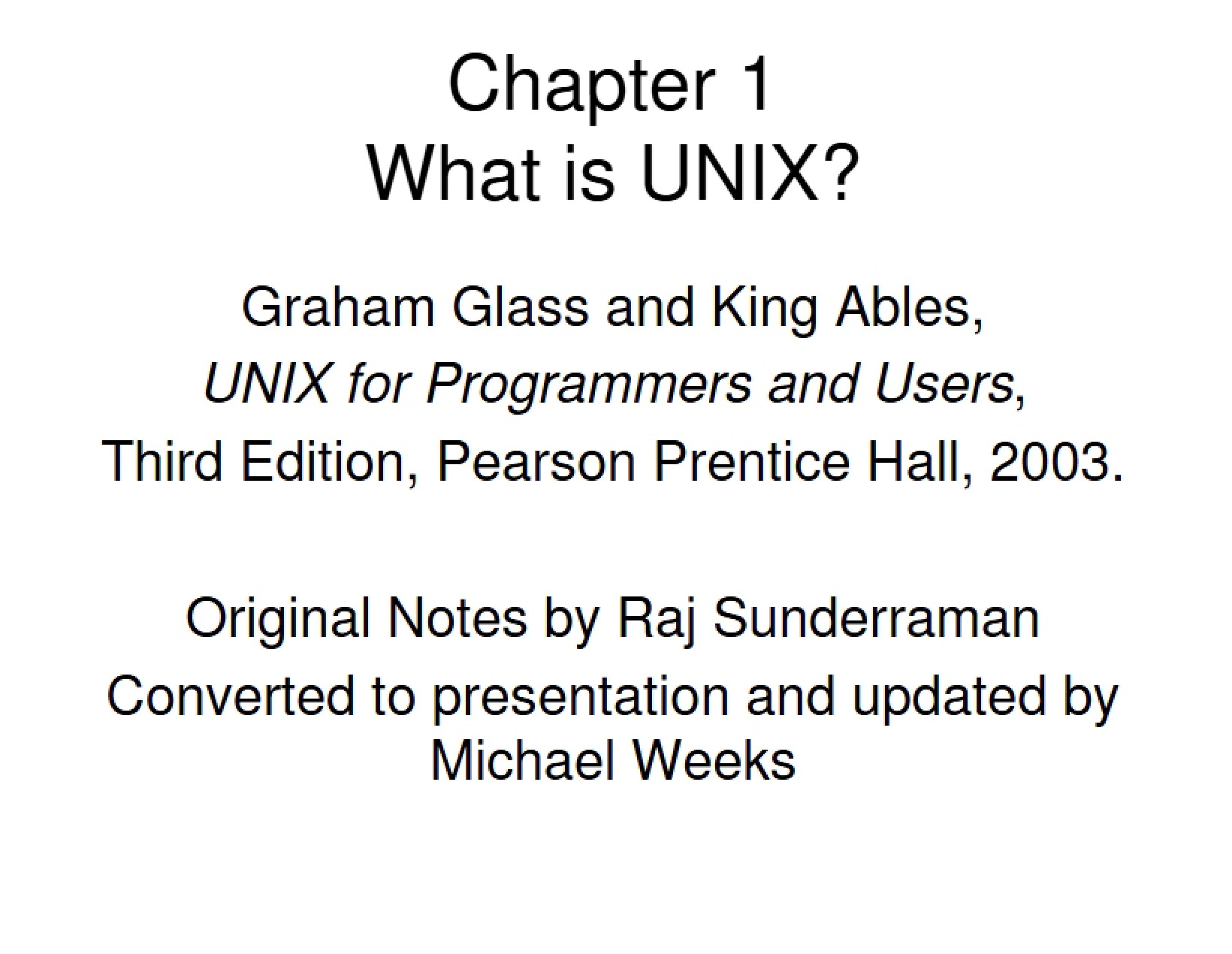 System-Level Programming Chapter 1