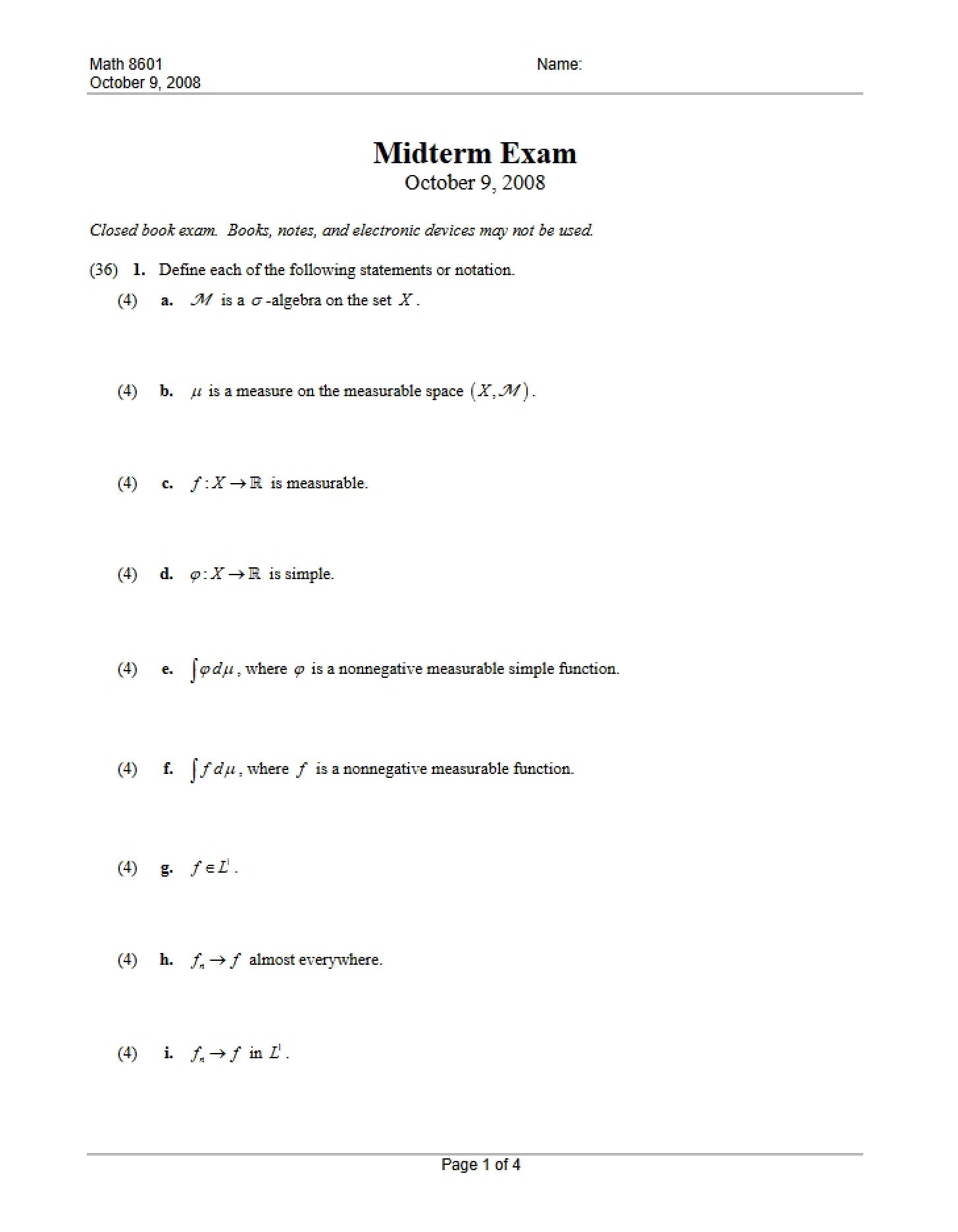 Mid-Term Test