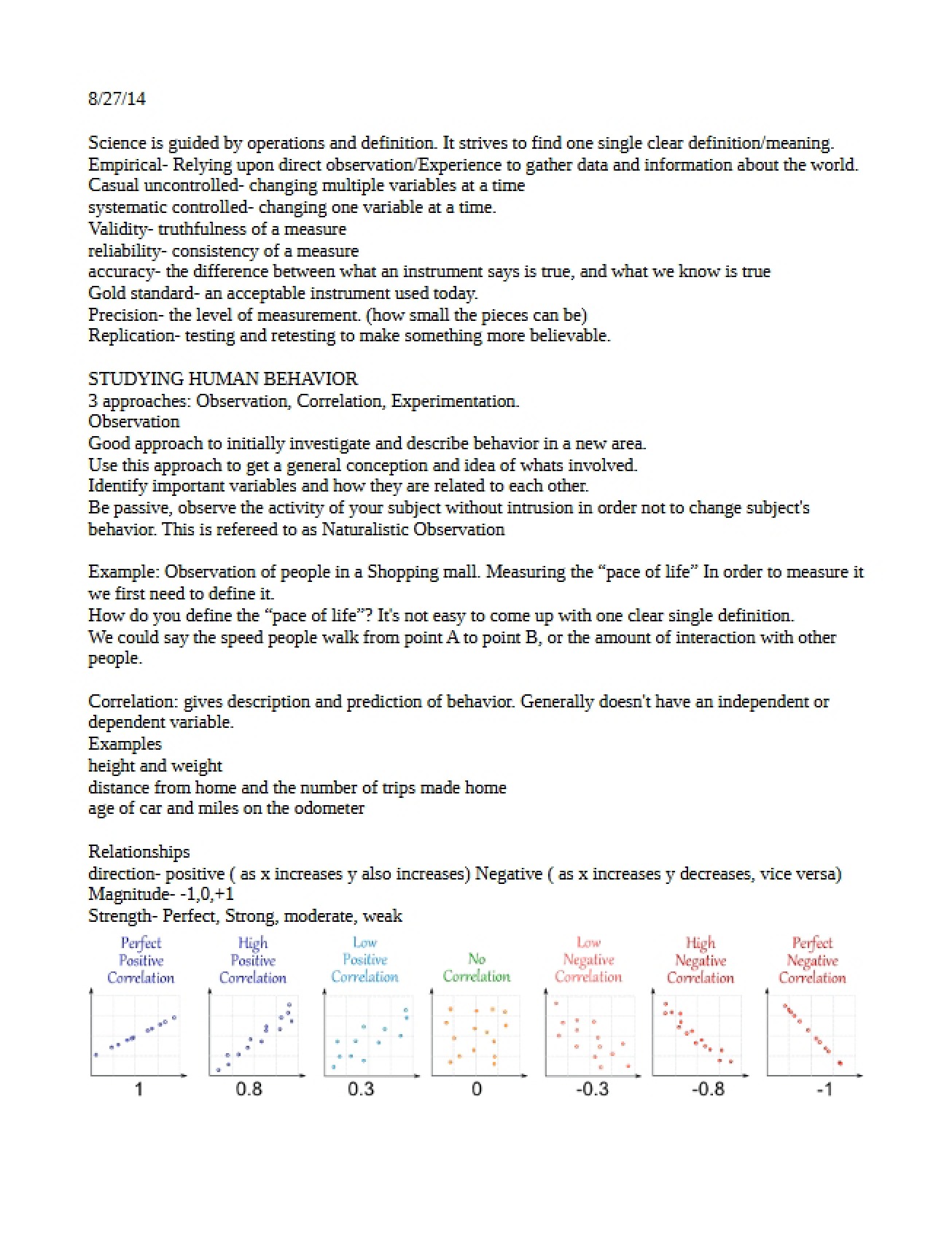 Notes on Research Methods