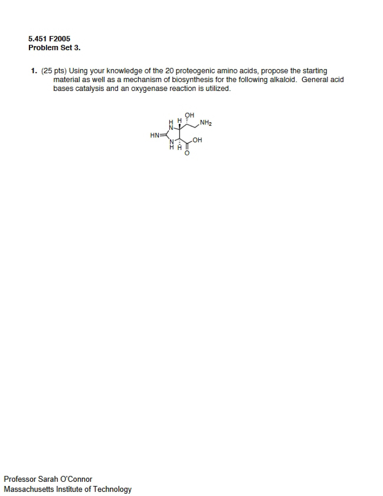 Third Problem Set