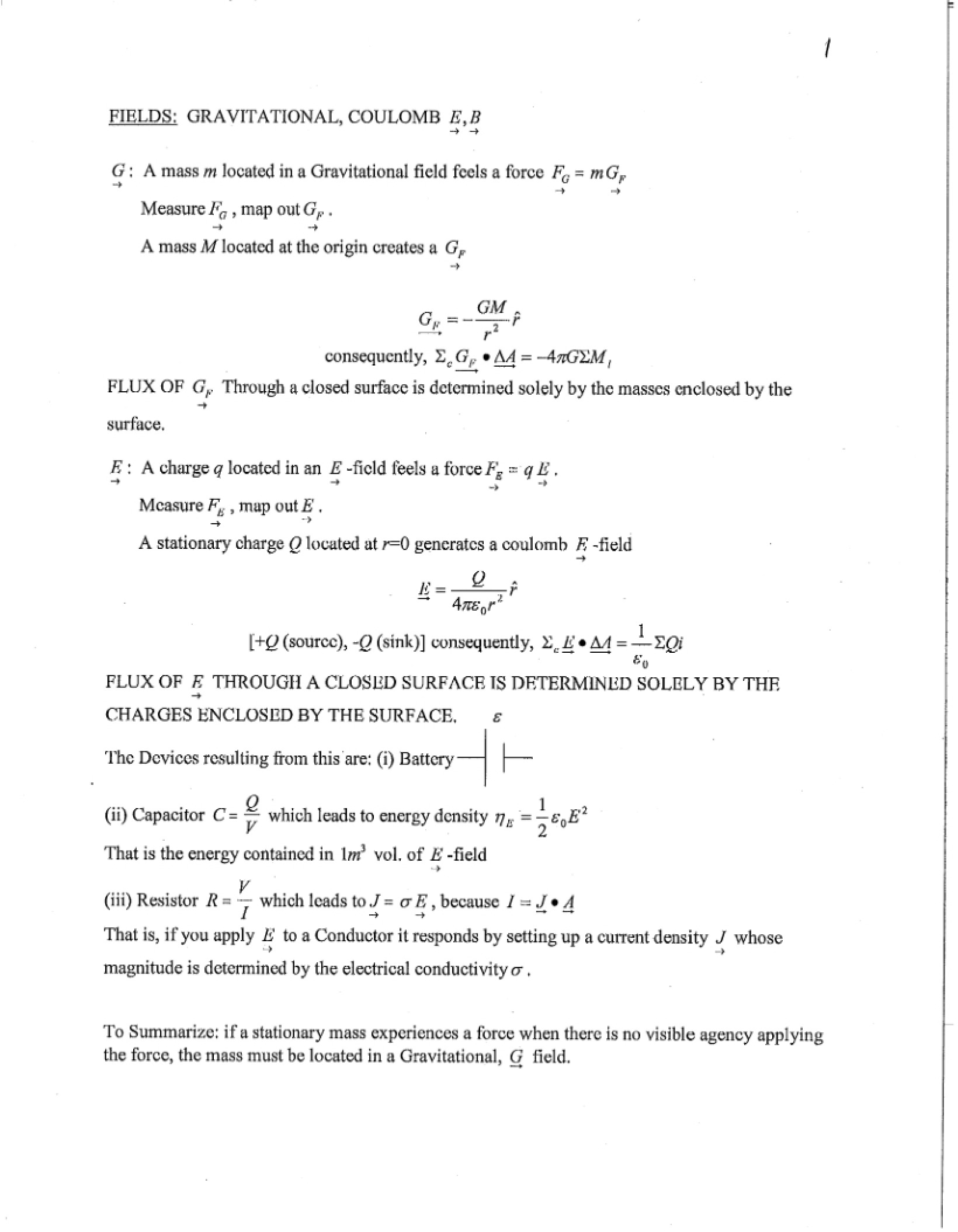 Coulomb Gravity