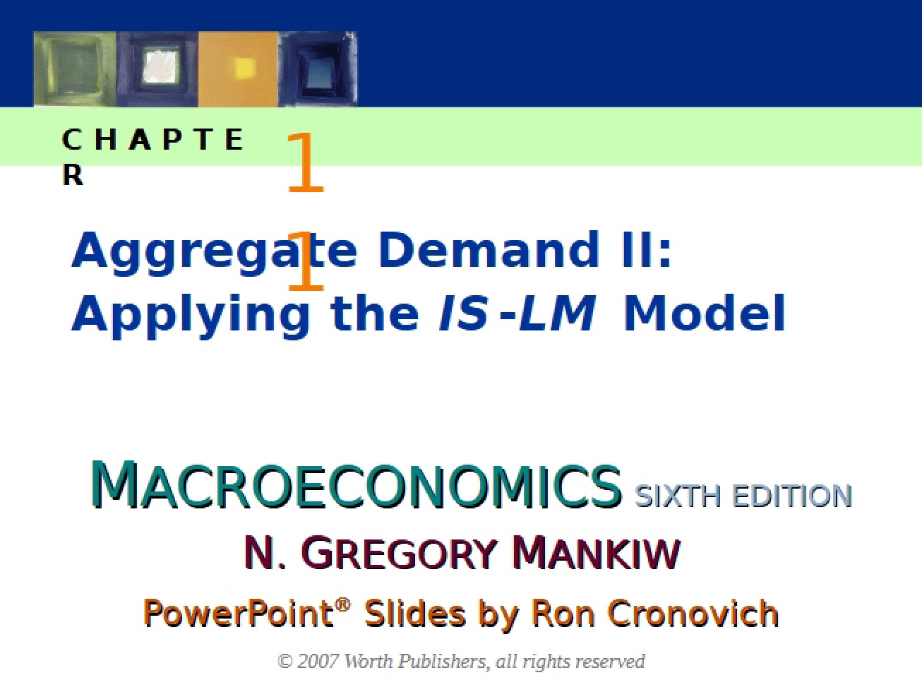 Applying the IS-LM Model Aggregate Demand Part II