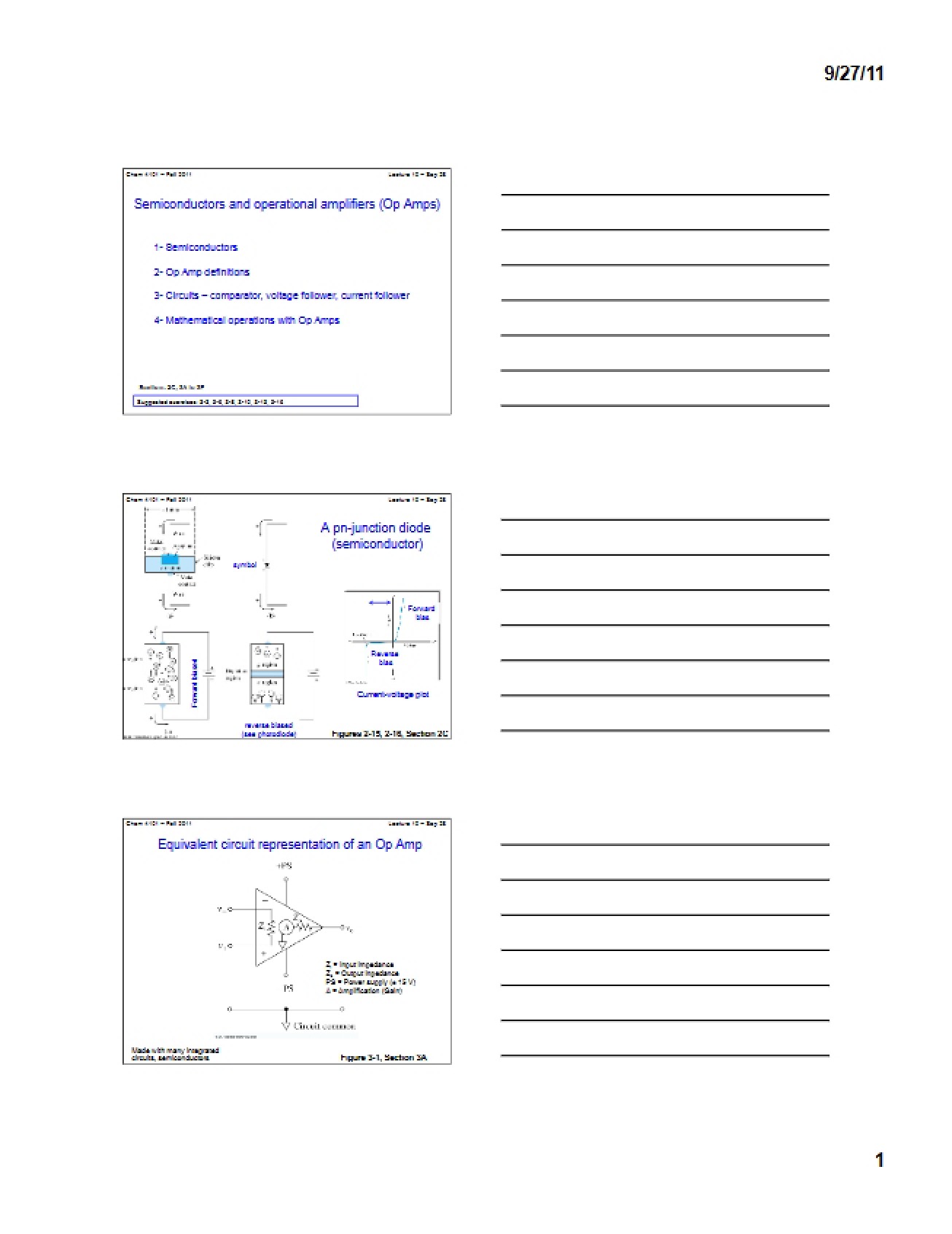 Operational Amplifiers and Semiconductors