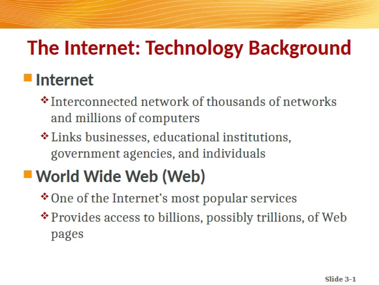 WWW and the Internet