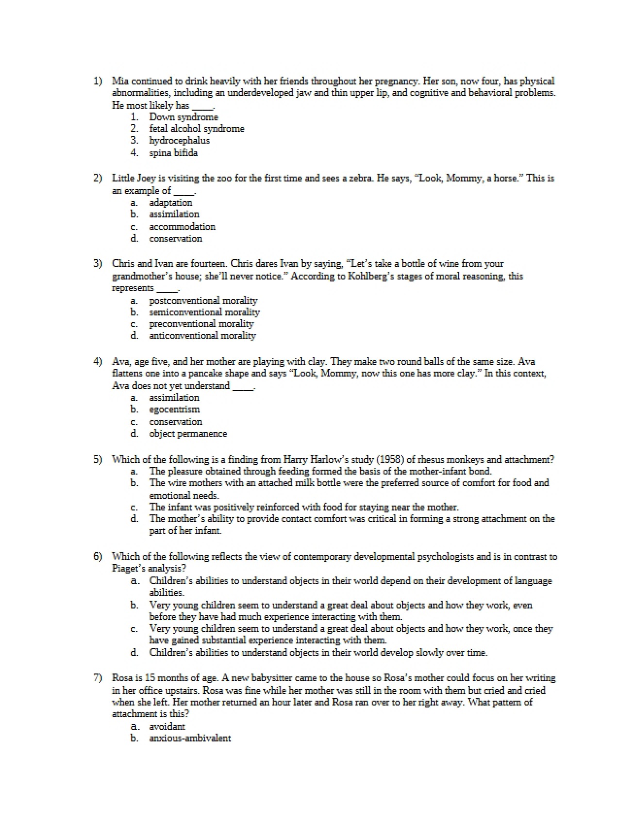 Practice Assessment for Psychology - PSYC 11762